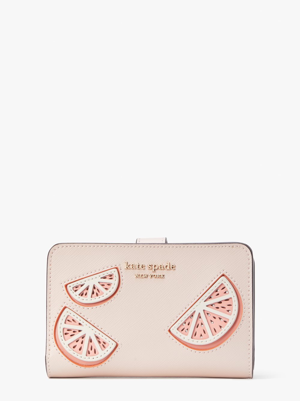 Women's pale dogwood tini embellished compact wallet | Kate Spade