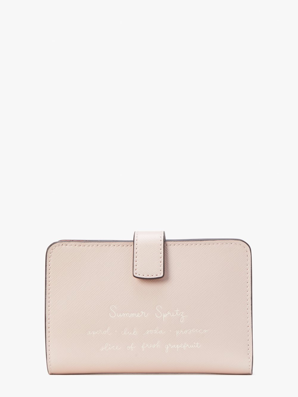 Women's pale dogwood tini embellished compact wallet | Kate Spade