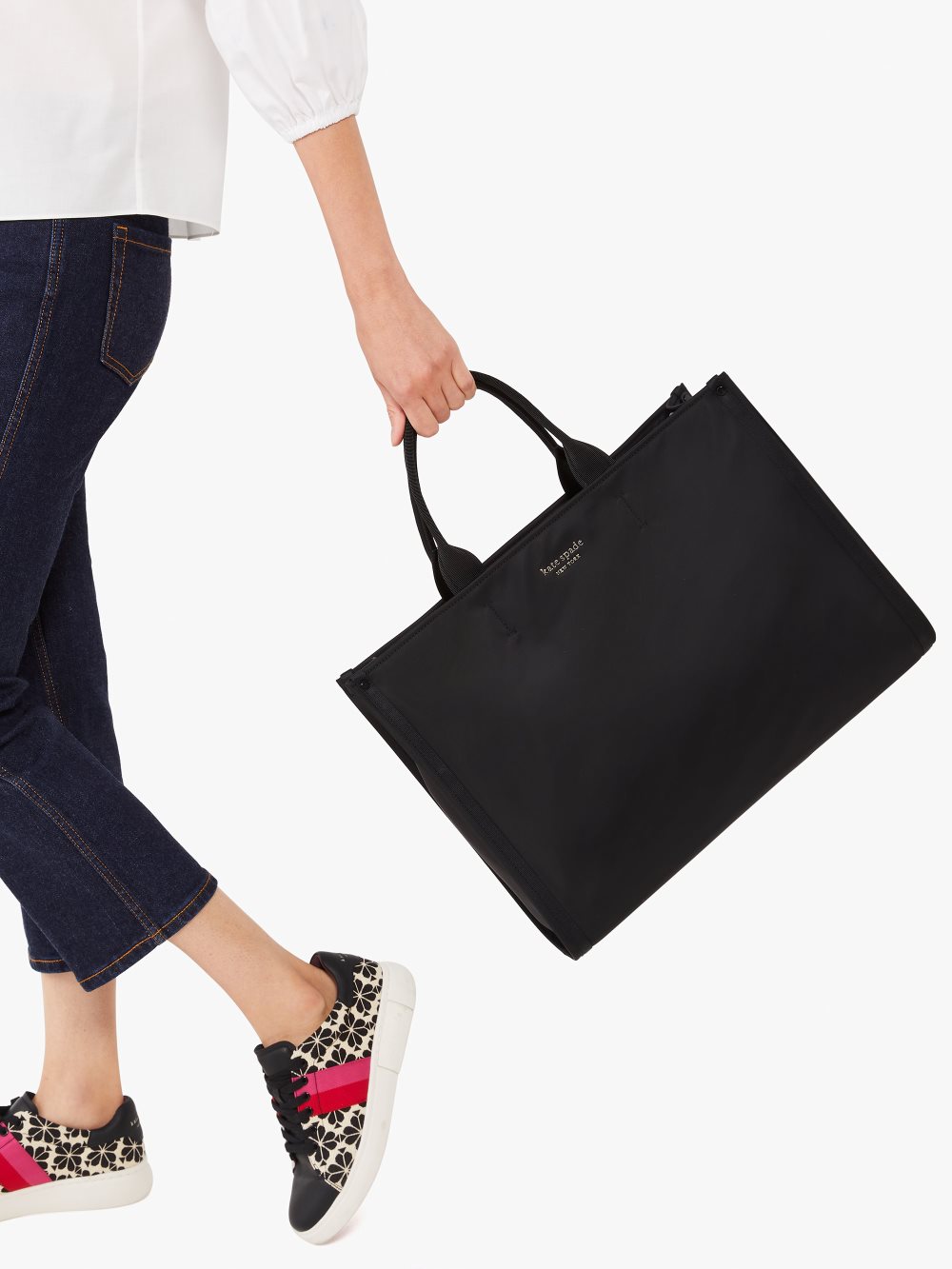 Women's black the little better sam nylon large tote | Kate Spade