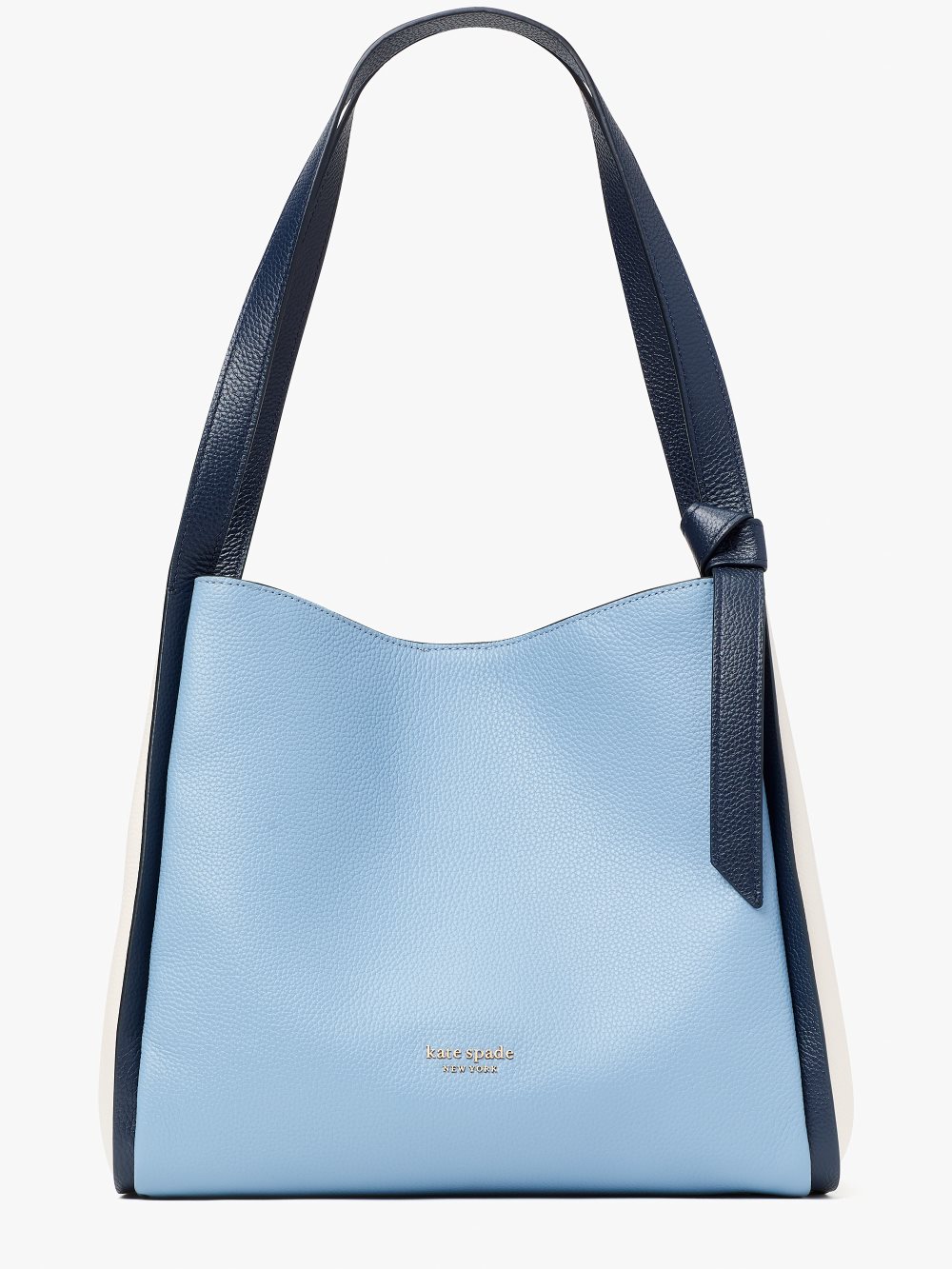 Women's morning sky multi knott colorblocked large shoulder bag | Kate Spade