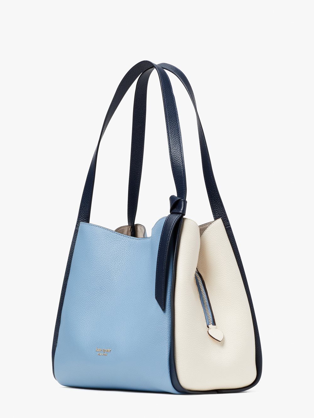 Women's morning sky multi knott colorblocked large shoulder bag | Kate Spade