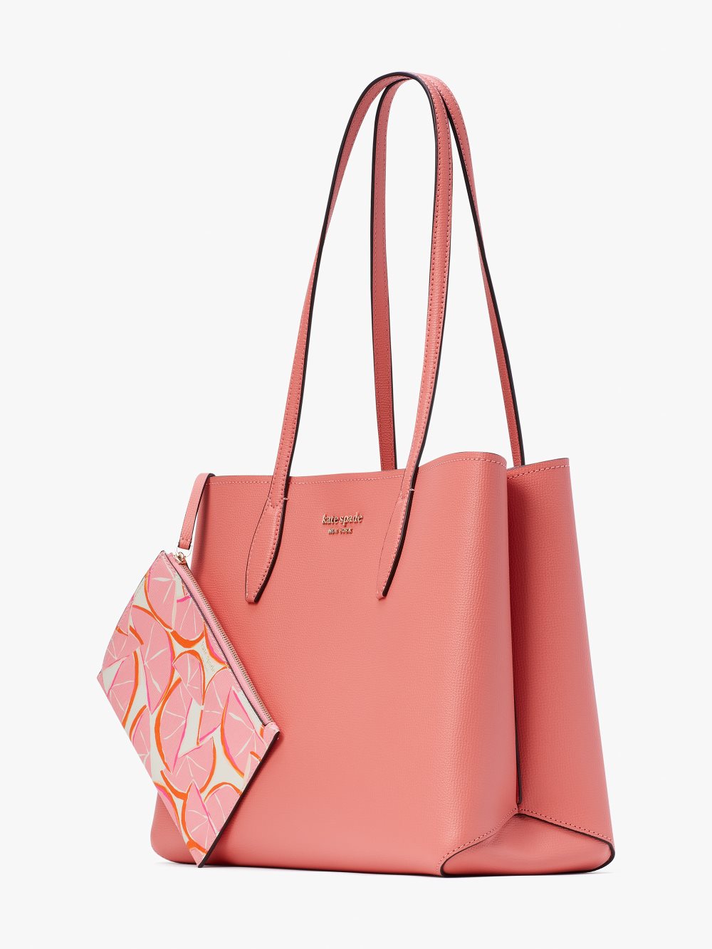 Women's garden rose all day grapefruit pop large tote | Kate Spade