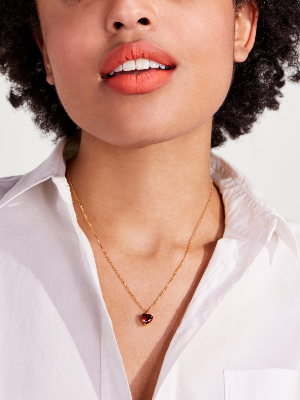 Women's ruby. my love july heart pendant | Kate Spade
