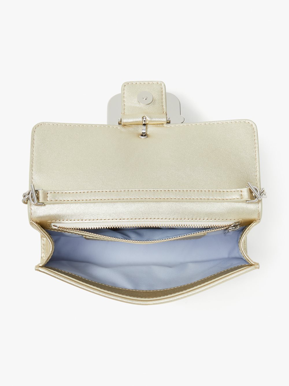 Women's pale gold bridal buckle metallic crossbody | Kate Spade