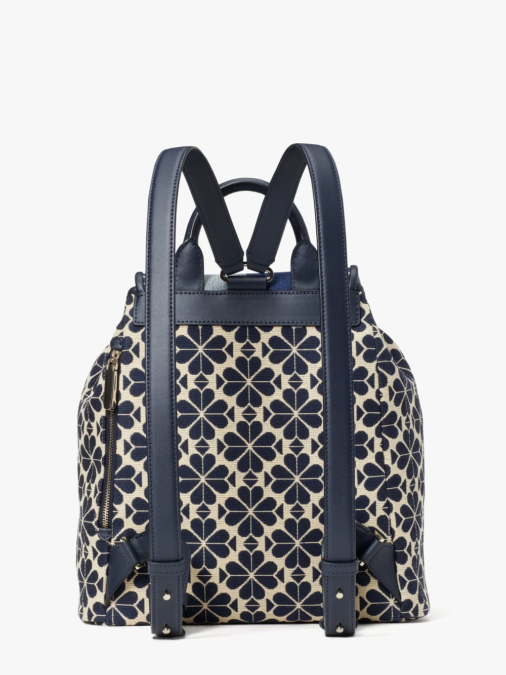 Women's blue multi spade flower jacquard stripe sinch medium flap backpack | Kate Spade