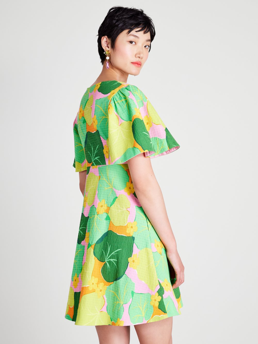 Women's  multi  cucumber floral swing dress | Kate Spade