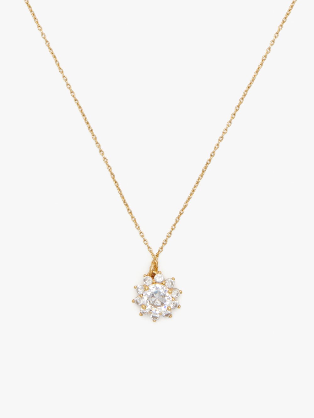 Women's clear. sunny halo pendant | Kate Spade