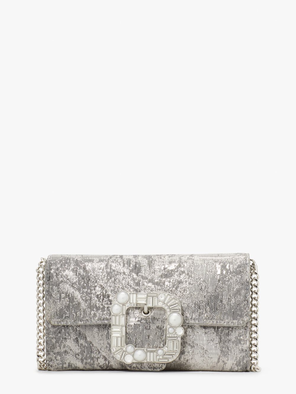 Women's pale gold multi bridal buckle lurex crossbody | Kate Spade