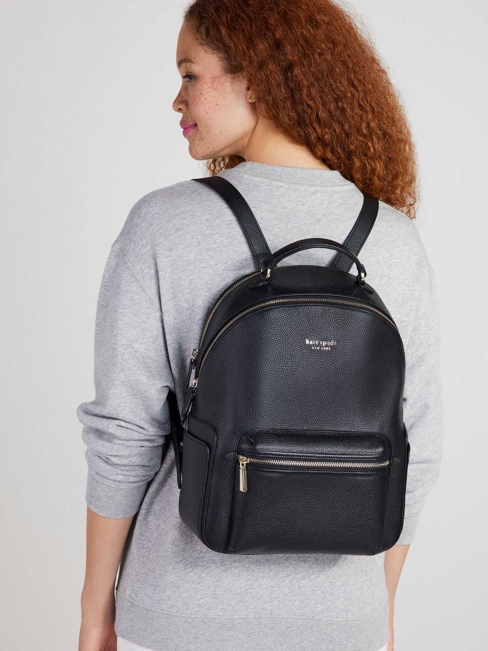 Women's black hudson large backpack | Kate Spade