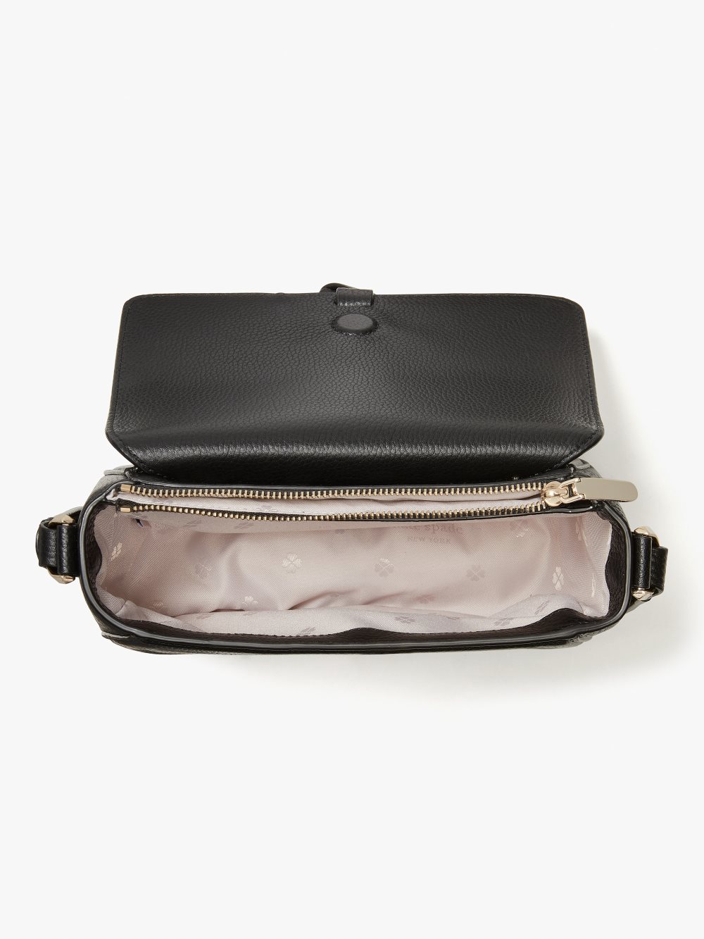 Women's black knott medium saddle bag | Kate Spade