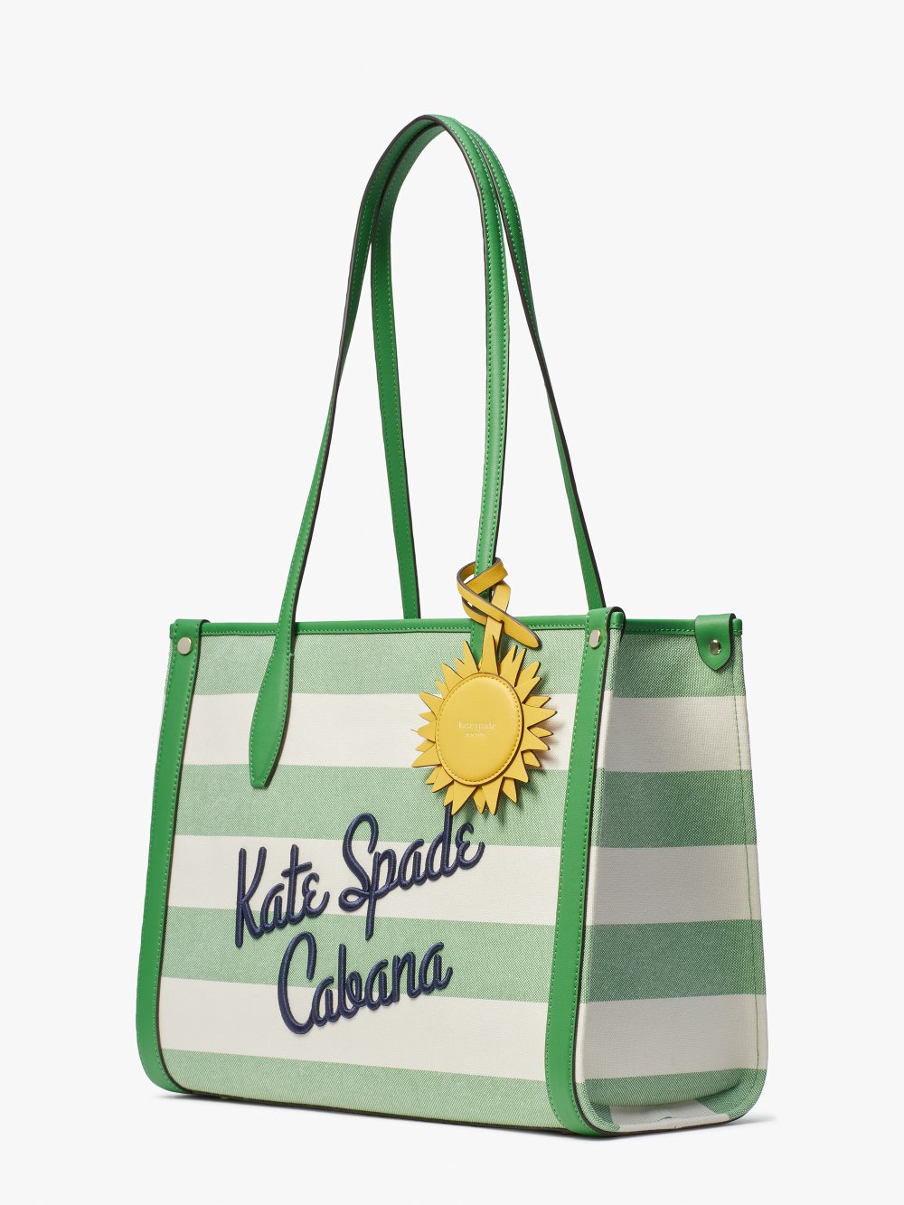 Women's green multi. market cabana canvas medium tote | Kate Spade