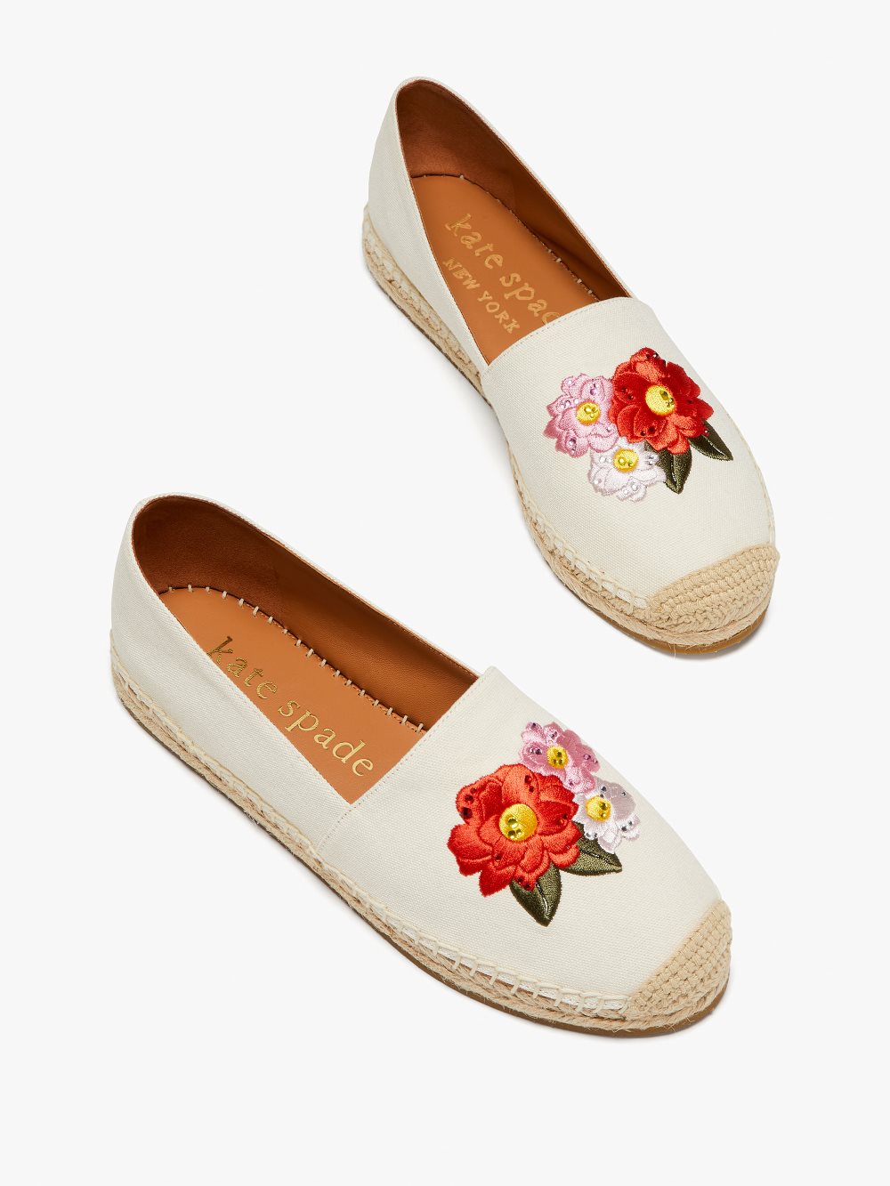 Women's parchment multi dahlia espadrilles | Kate Spade