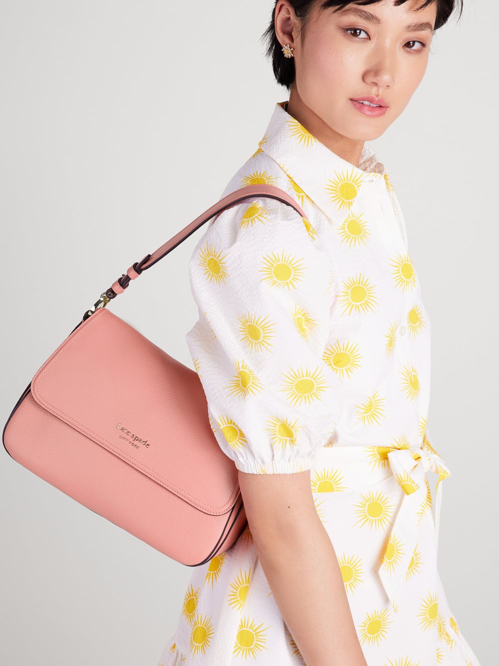 Women's garden rose hudson medium convertible shoulder bag | Kate Spade