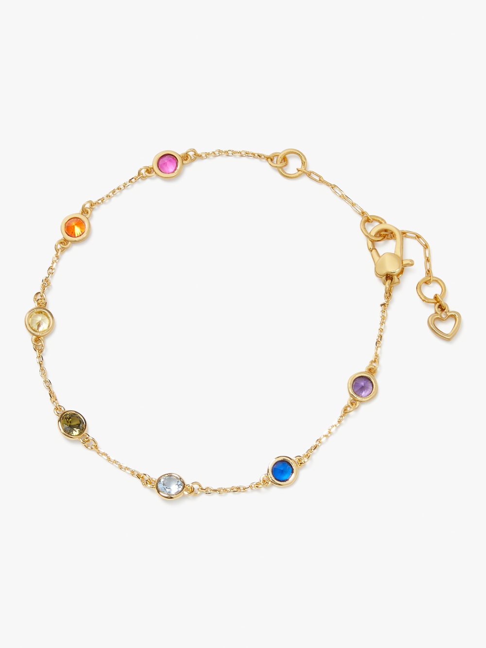 Women's multi rainbow dot linear bracelet | Kate Spade