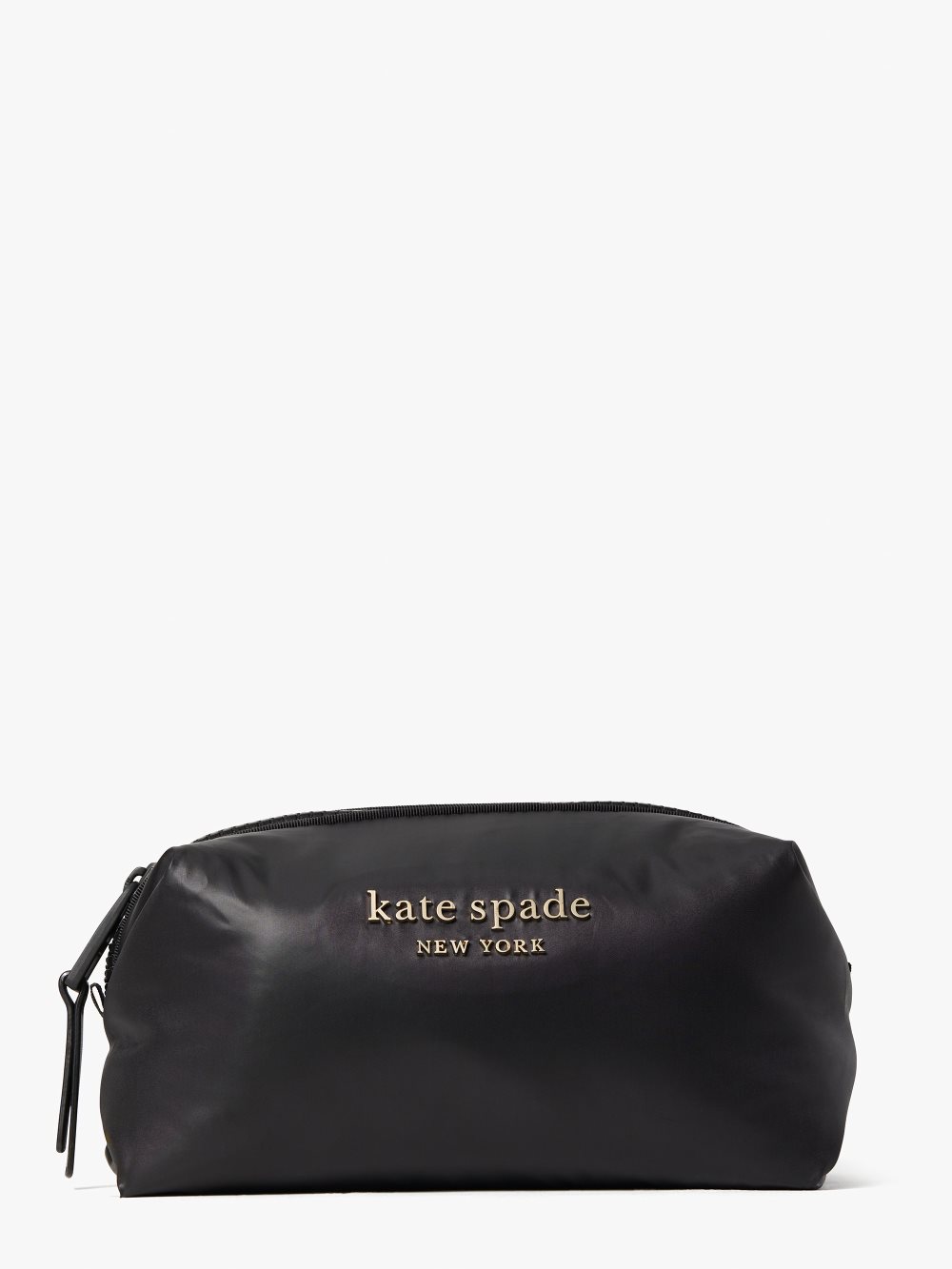 Women's black everything puffy medium cosmetic case | Kate Spade