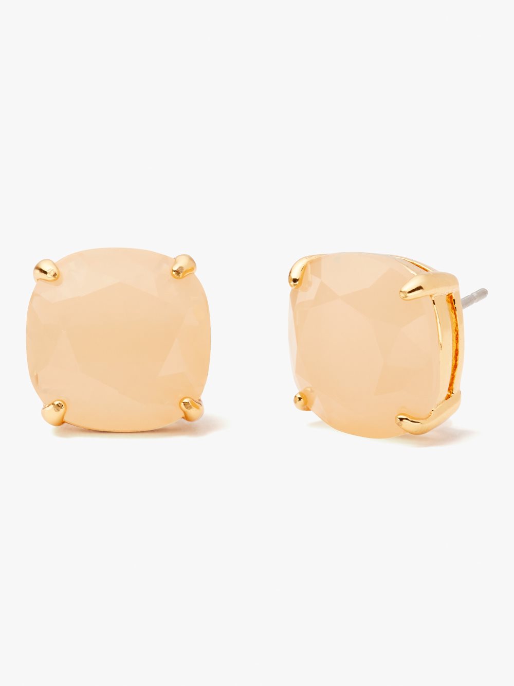 Women's light pink kate spade small square studs | Kate Spade