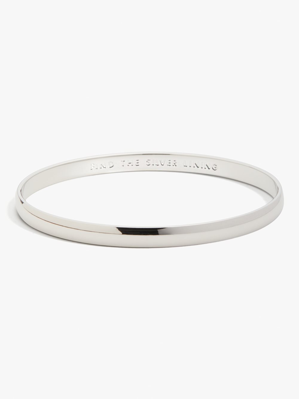 Women's silver find the silver lining idiom bangle | Kate Spade