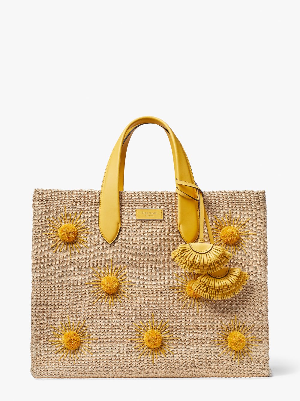 Women's morning light multi manhattan sun raffia large tote | Kate Spade