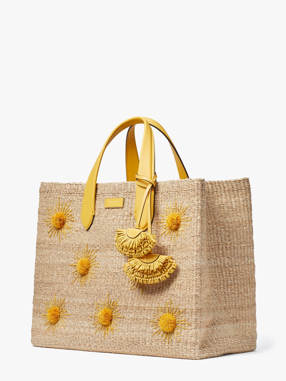 Women's morning light multi manhattan sun raffia large tote | Kate Spade