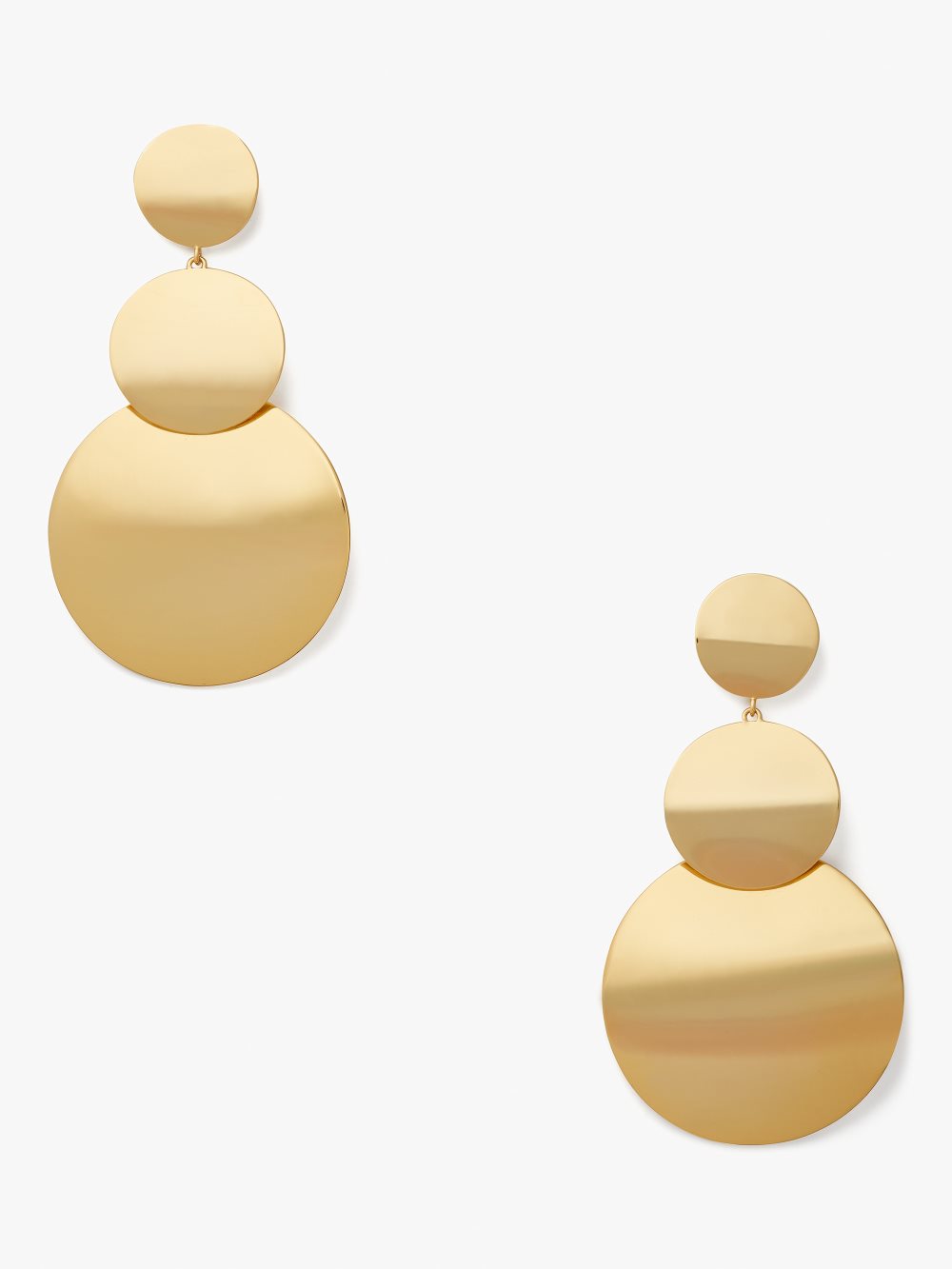 Women's gold. liana stacked disc earrings | Kate Spade