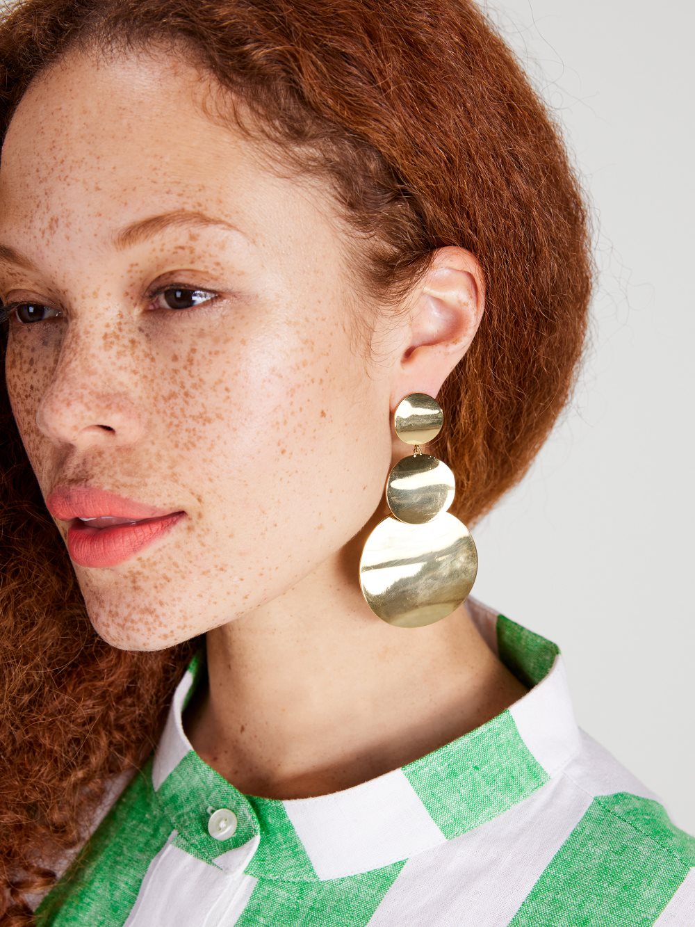Women's gold. liana stacked disc earrings | Kate Spade