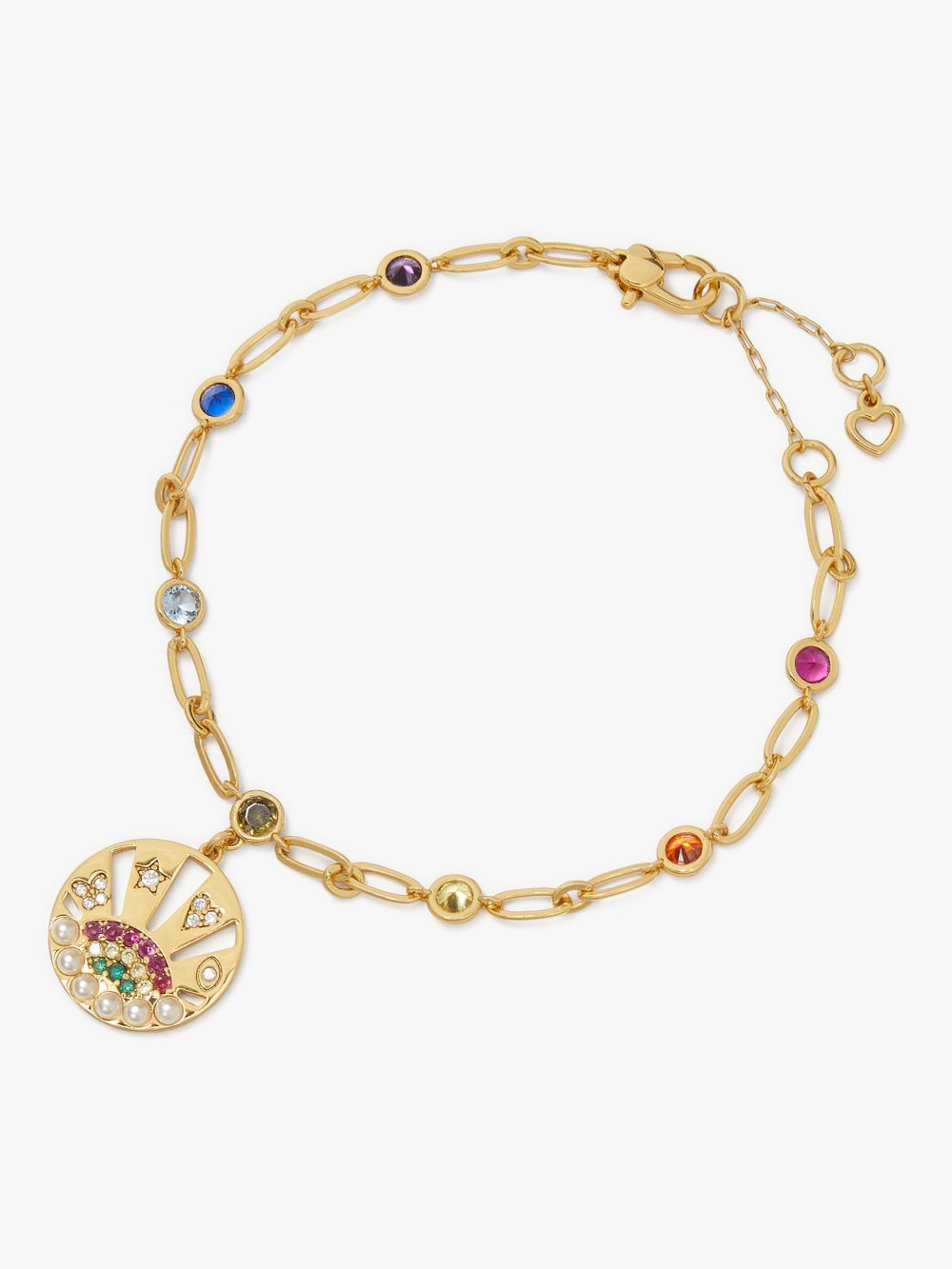 Women's multi rainbow medallion bracelet | Kate Spade