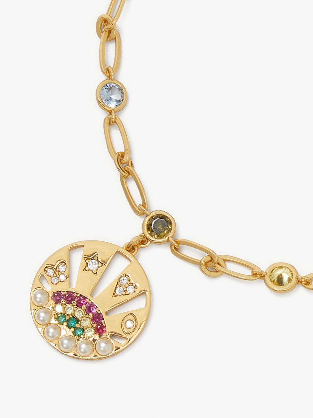Women's multi rainbow medallion bracelet | Kate Spade