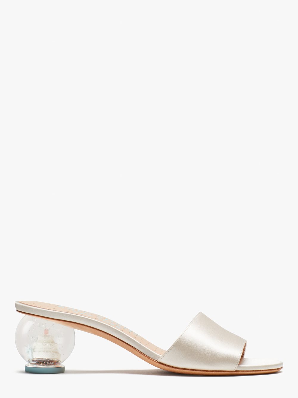 Women's ivory bridal love slide sandals | Kate Spade