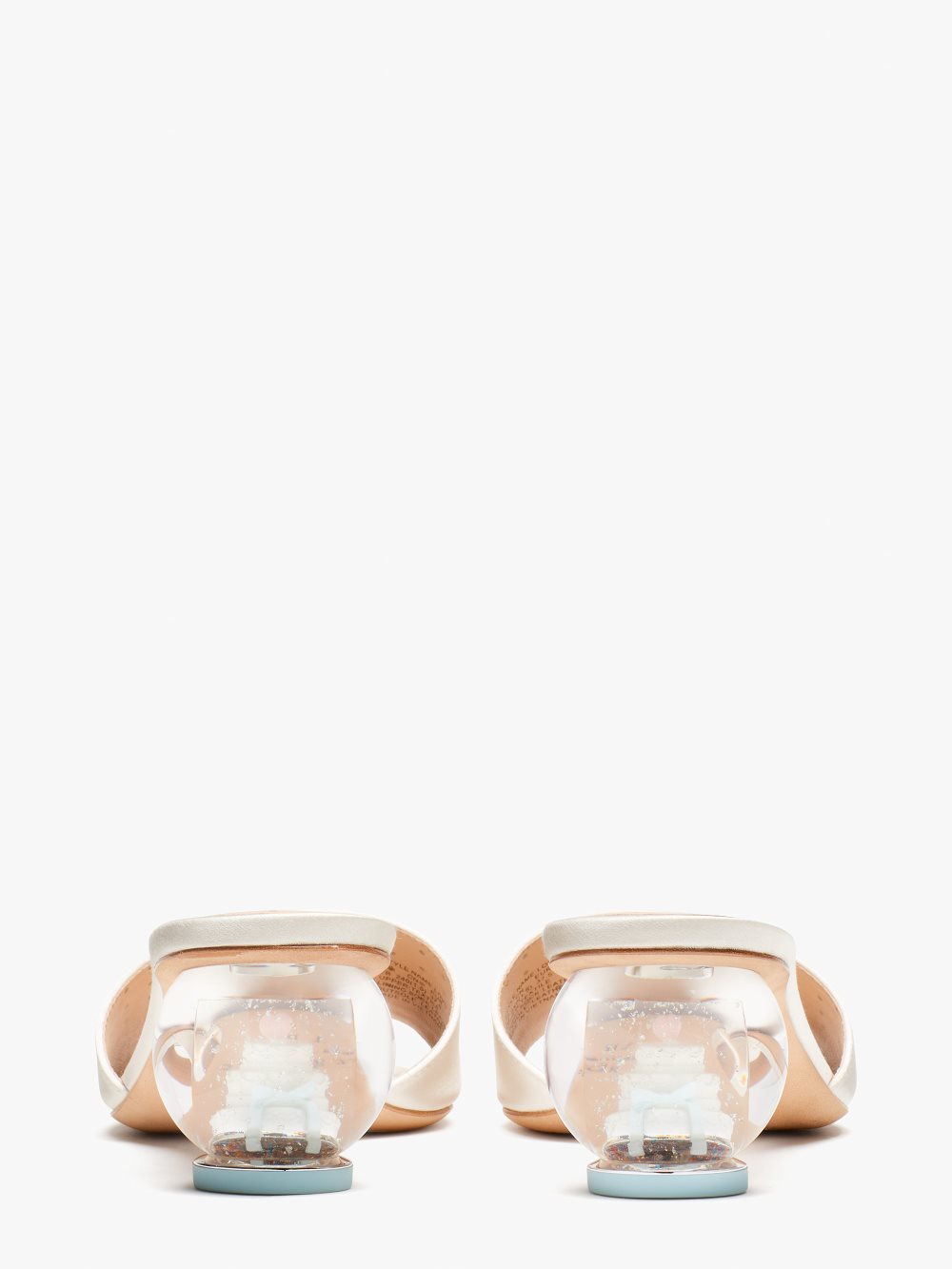 Women's ivory bridal love slide sandals | Kate Spade