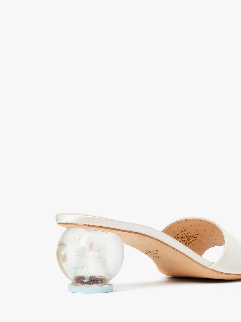 Women's ivory bridal love slide sandals | Kate Spade