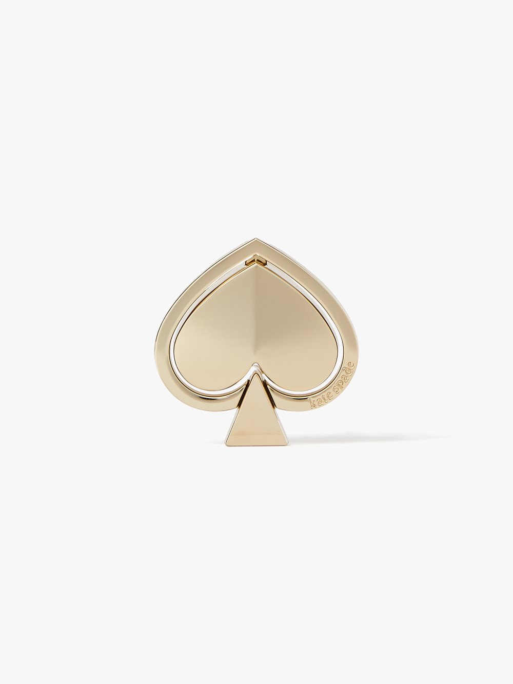 Women's gold spade heart ring stand | Kate Spade