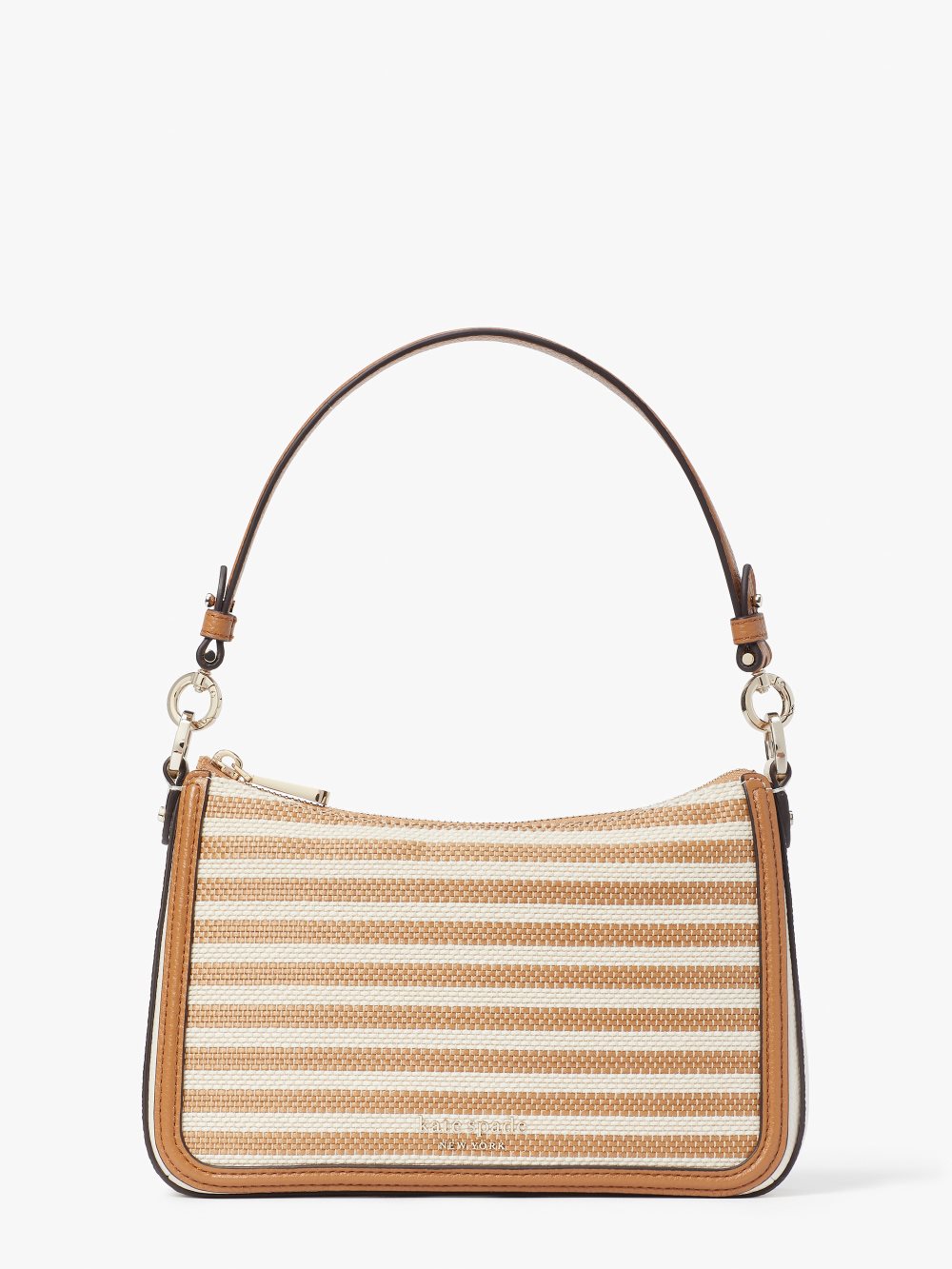 Women's parchment multi hudson striped medium convertible crossbody | Kate Spade