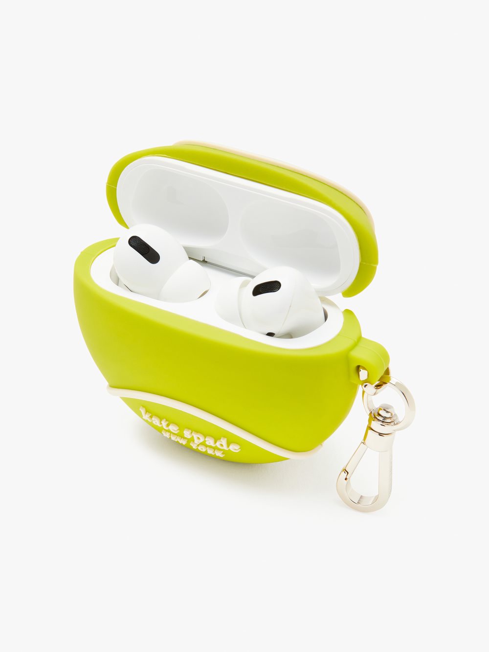 Women's granny smith courtside silicone 3d tennis ball airpods pro case | Kate Spade