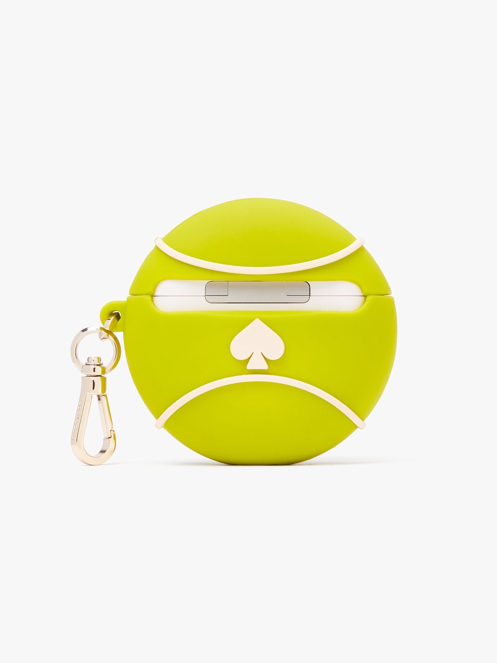 Women's granny smith courtside silicone 3d tennis ball airpods pro case | Kate Spade