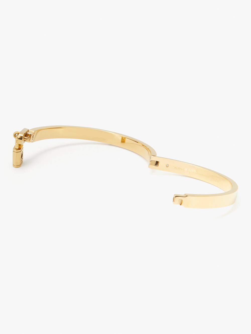 Women's gold. lock and spade charm bangle | Kate Spade