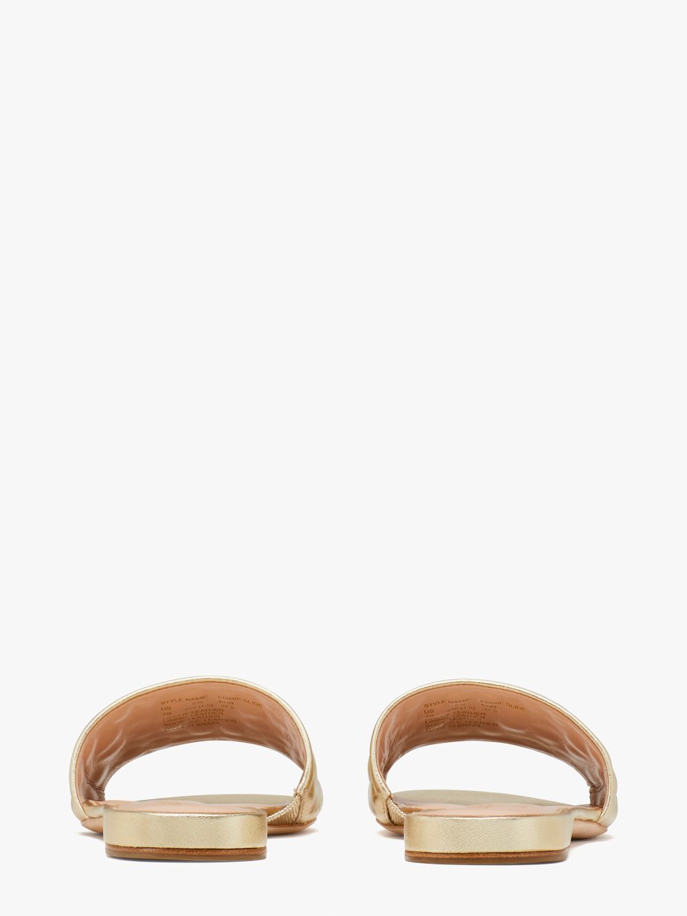 Women's pale gold emmie slide sandals | Kate Spade