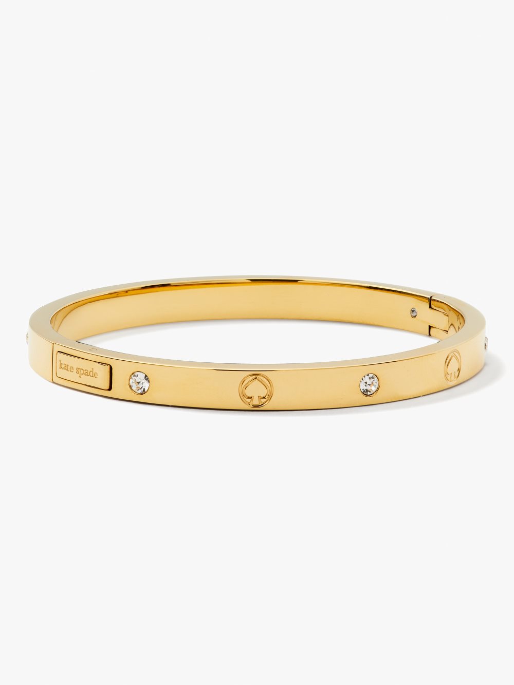 Women's gold infinite spade engraved spade bangle | Kate Spade