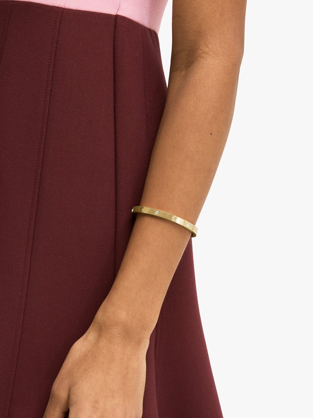 Women's gold infinite spade engraved spade bangle | Kate Spade