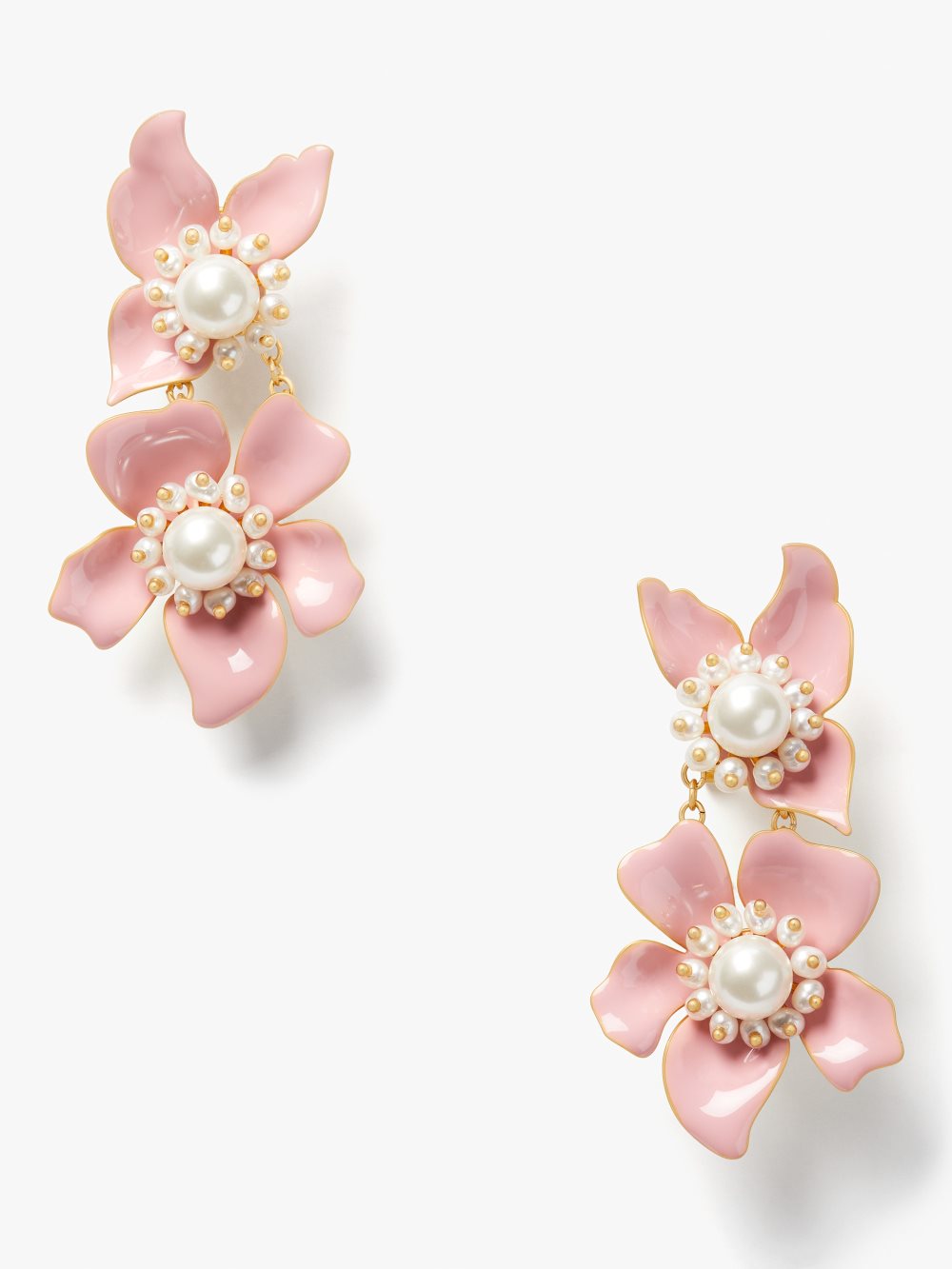 Women's blush. flora statement earrings | Kate Spade