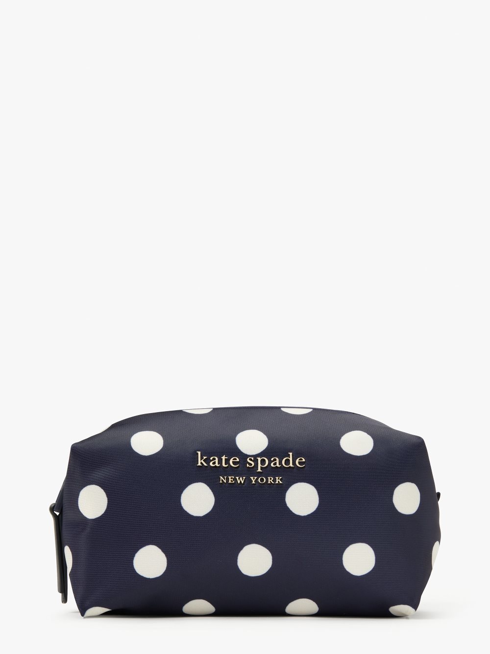 Women's rich navy multi everything puffy sunshine dot medium cosmetic case | Kate Spade