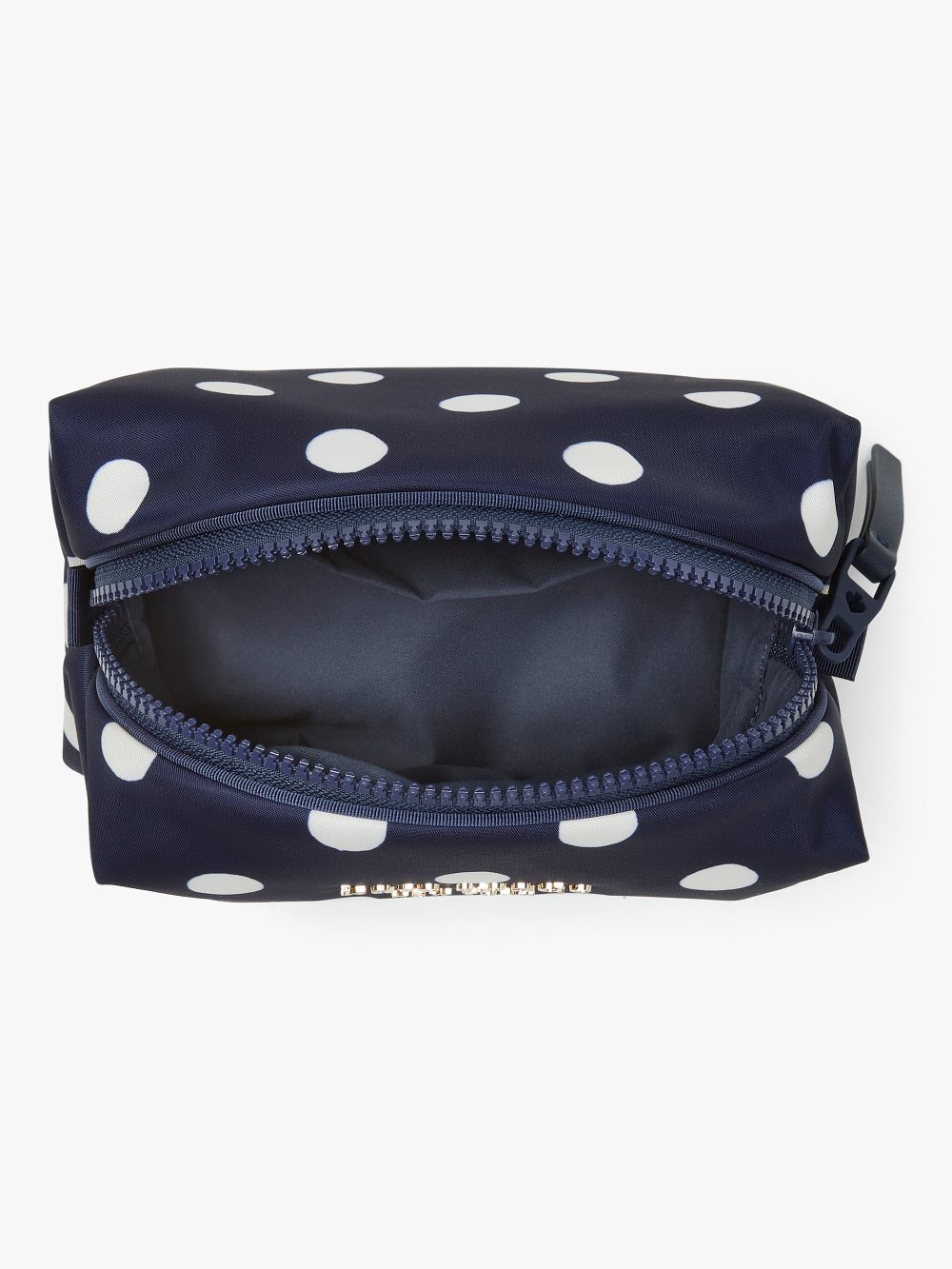 Women's rich navy multi everything puffy sunshine dot medium cosmetic case | Kate Spade