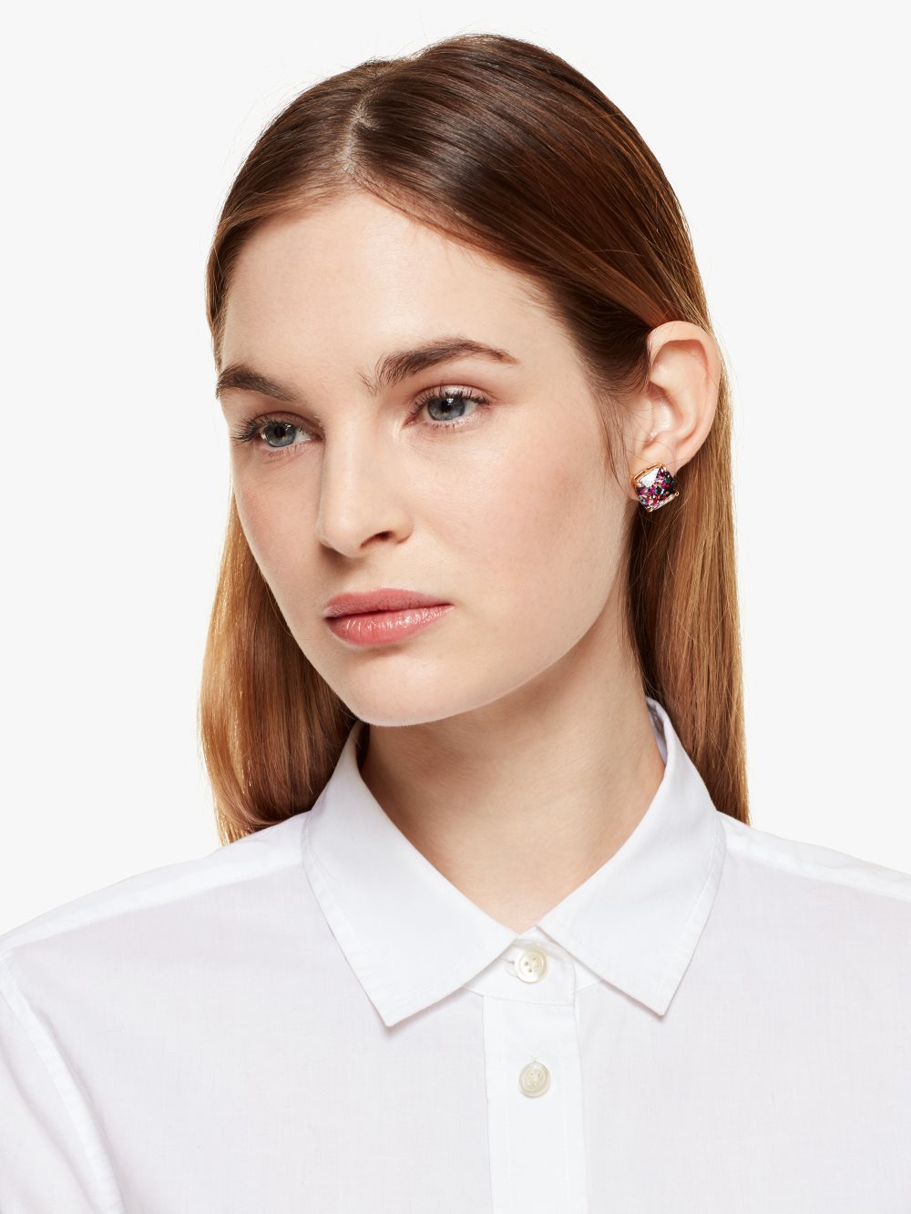 Women's multi glitter small square studs | Kate Spade