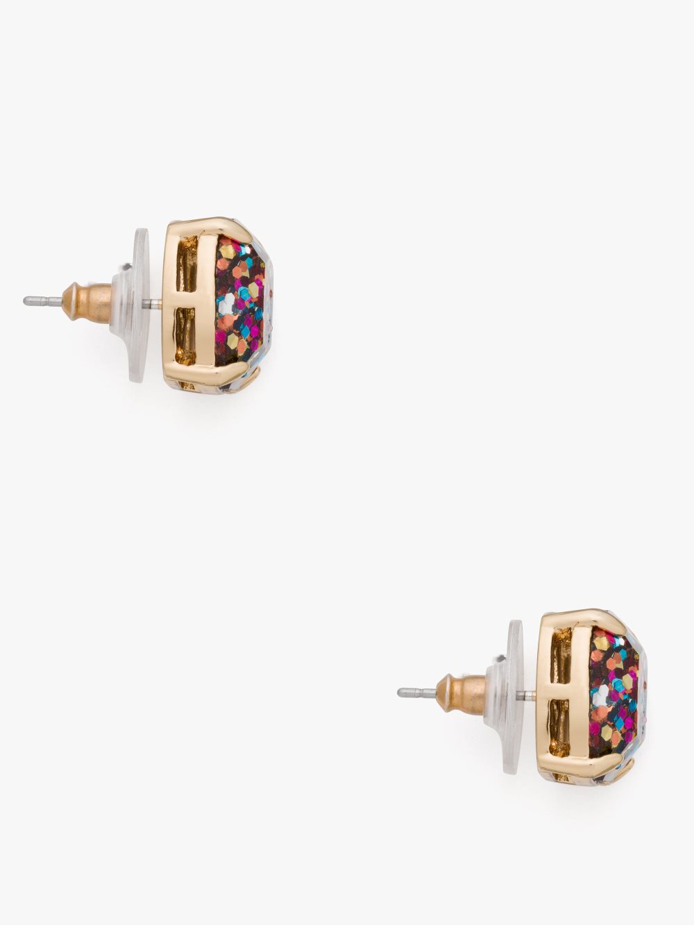 Women's multi glitter small square studs | Kate Spade