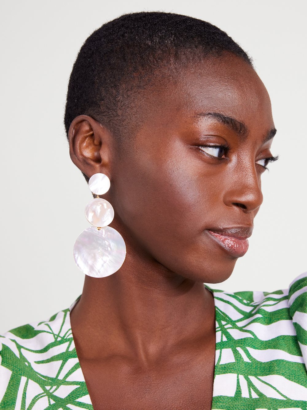 Women's white. liana stacked disc earrings | Kate Spade