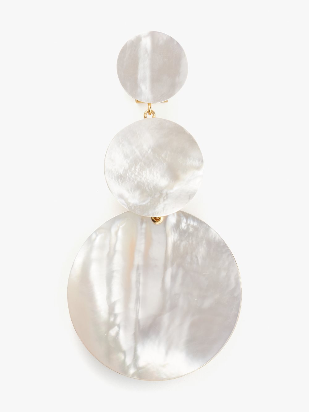 Women's white. liana stacked disc earrings | Kate Spade