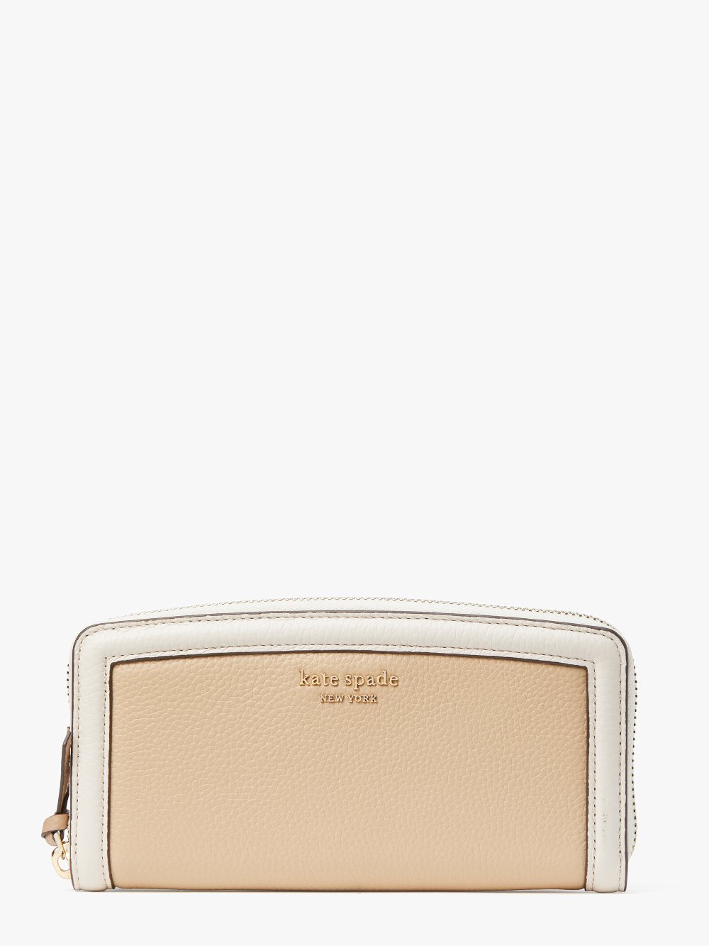 Women's warm stone multi knott colorblocked slim continental wallet | Kate Spade