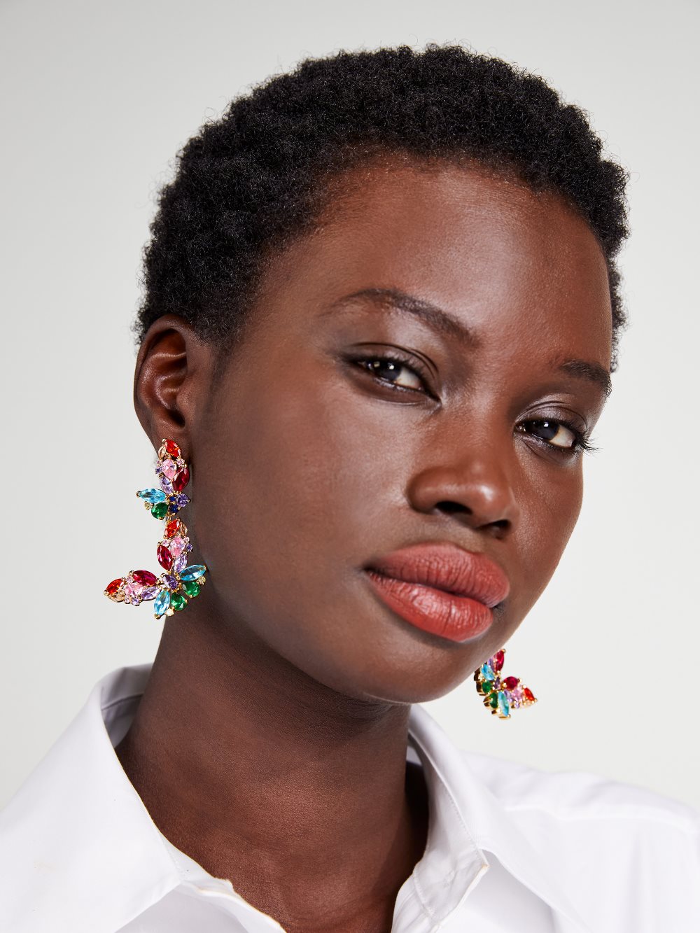 Women's multi social butterfly double drop earrings | Kate Spade