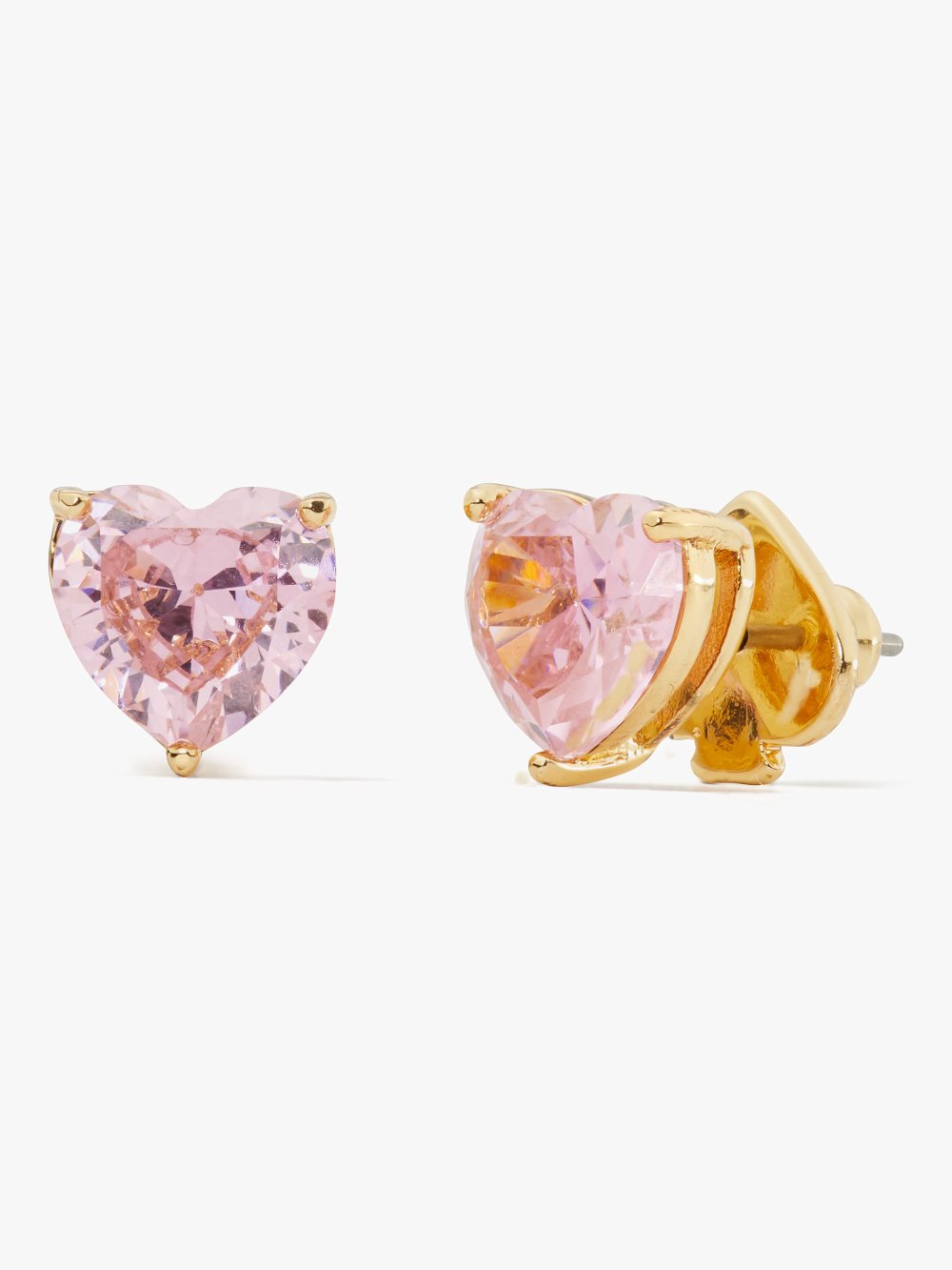 Women's pink. my love heart studs | Kate Spade