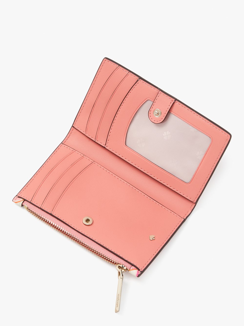 Women's pink multi. spencer grapefruit small slim bifold wallet | Kate Spade