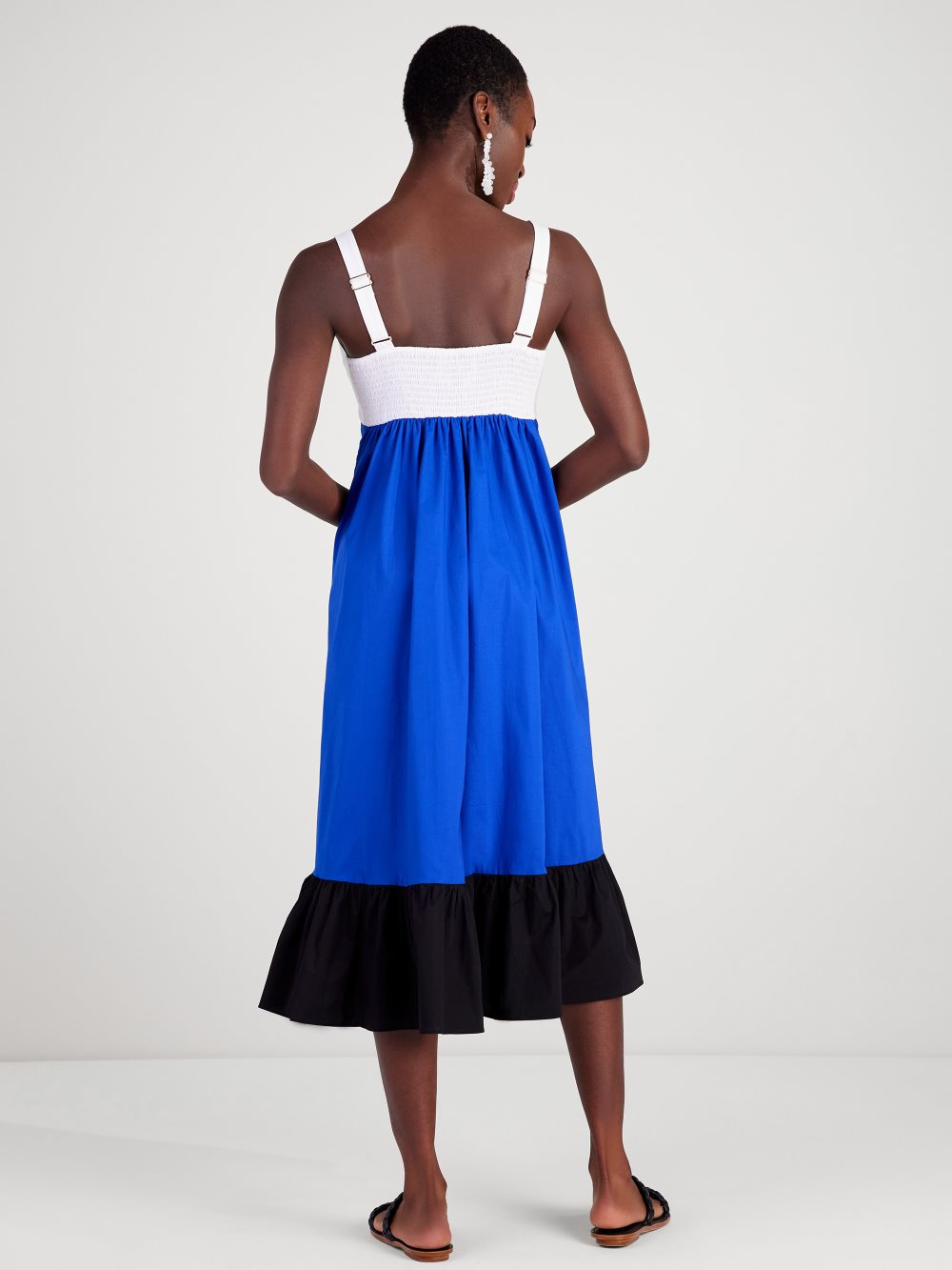 Women's blueberry colorblock al fresco midi dress | Kate Spade